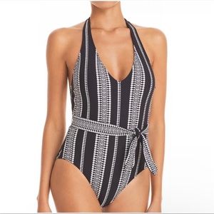 Lemlem - deep v one piece swimsuit.  Size L